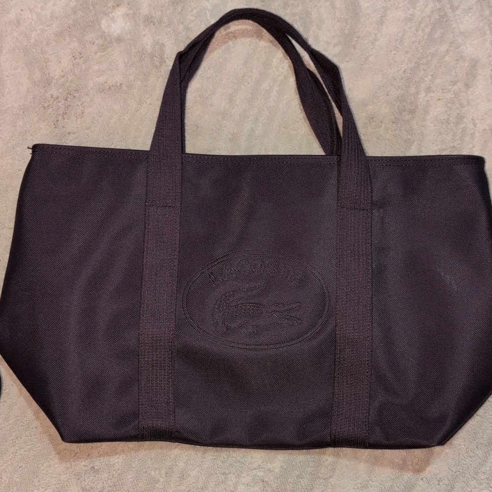 Lacoste Women’s Plum Canvas Tote